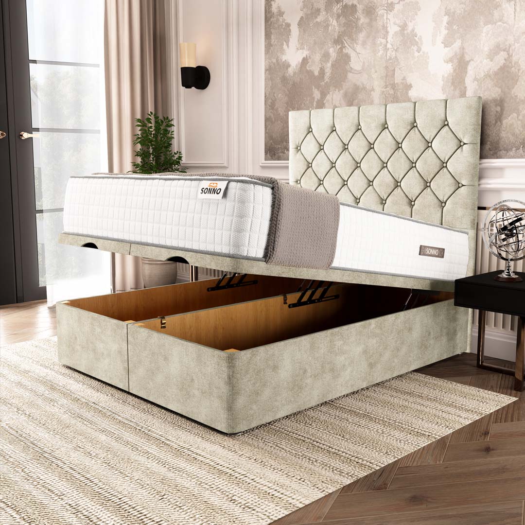 Seville Chesterfield Ottoman Divan Bed