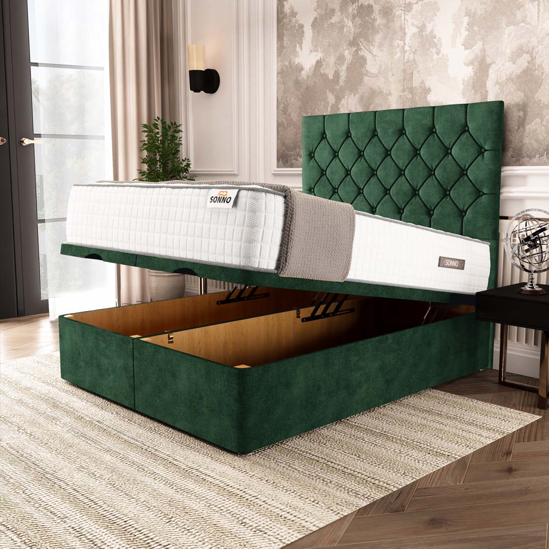Seville Chesterfield Ottoman Divan Bed
