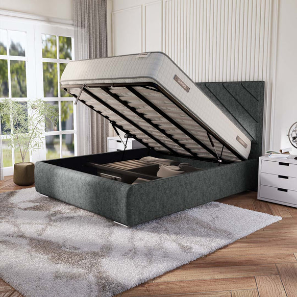 Chicago Upholstered Ottoman Bed