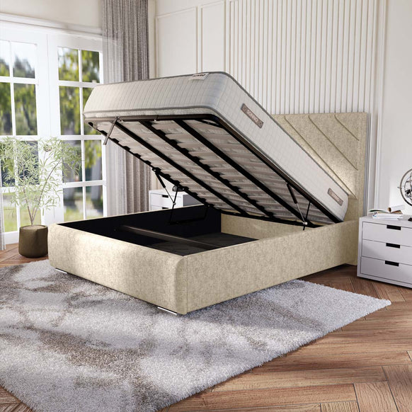 Chicago Upholstered Ottoman Bed