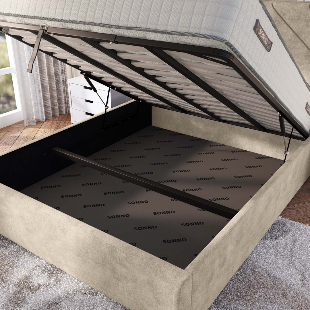 Chicago Upholstered Ottoman Bed