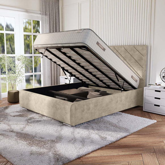 Chicago Upholstered Ottoman Bed