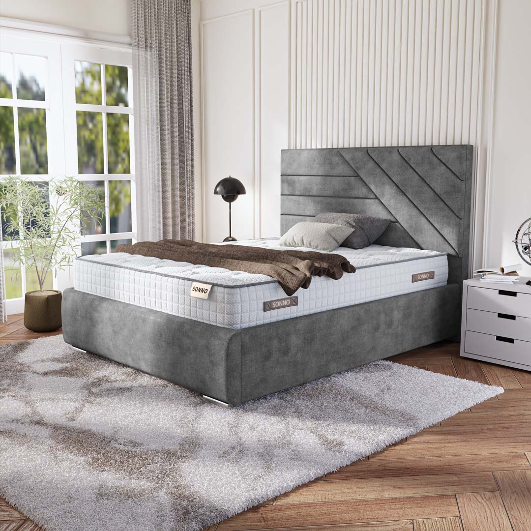 Chicago Upholstered Ottoman Bed