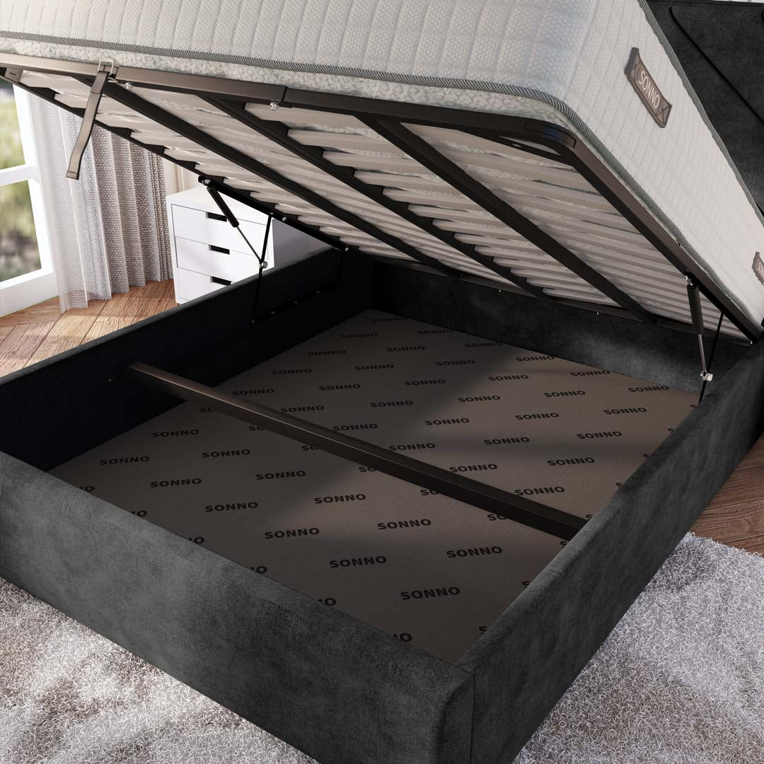 Chicago Upholstered Ottoman Bed