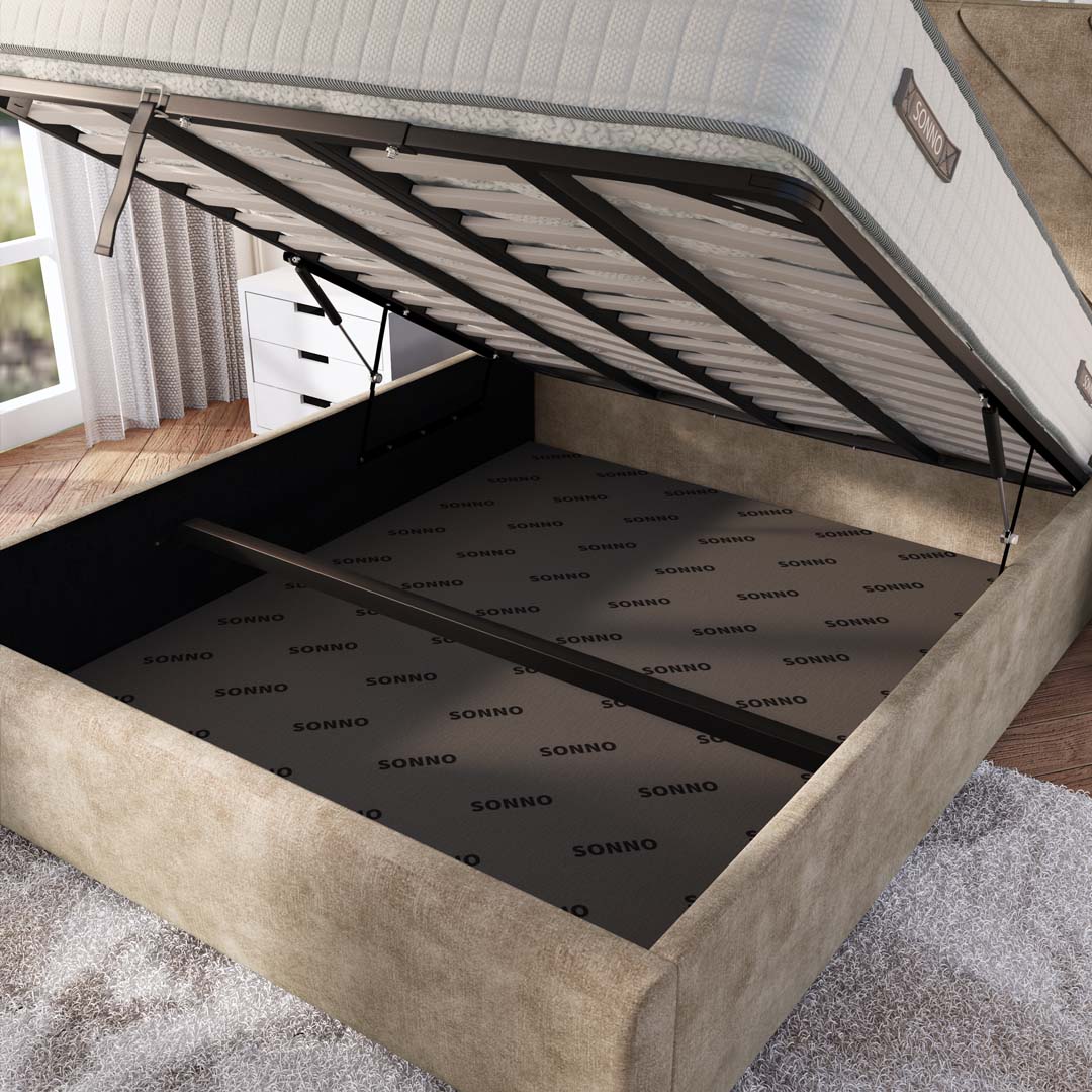Chicago Upholstered Ottoman Bed