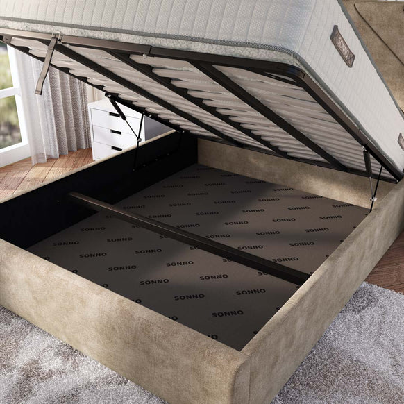 Chicago Upholstered Ottoman Bed