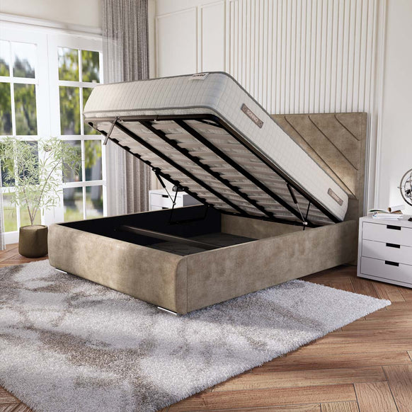 Chicago Upholstered Ottoman Bed