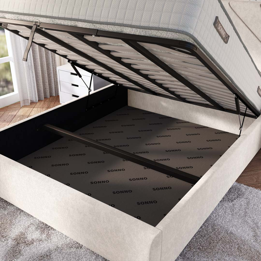 Chicago Upholstered Ottoman Bed