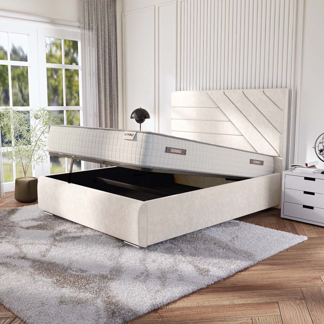 Chicago Upholstered Ottoman Bed