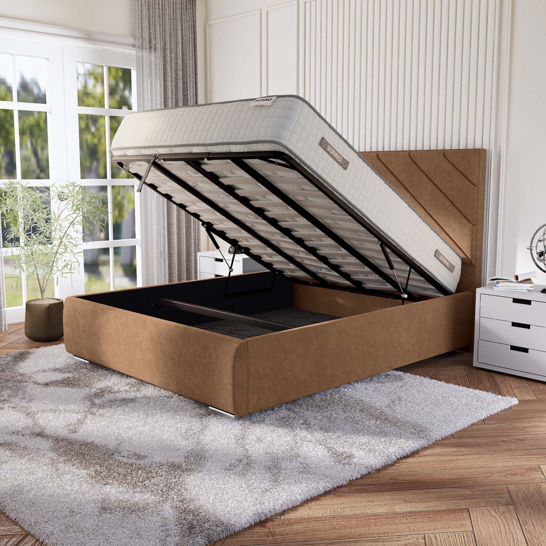 Chicago Upholstered Ottoman Bed
