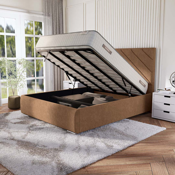 Chicago Upholstered Ottoman Bed