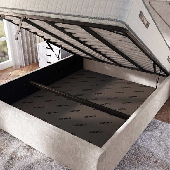 Chicago Upholstered Ottoman Bed