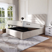 Chicago Upholstered Ottoman Bed