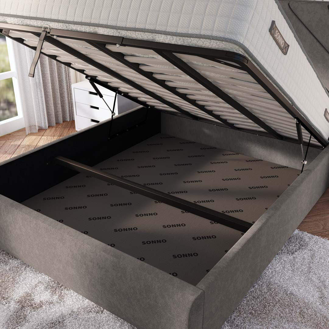 Chicago Upholstered Ottoman Bed