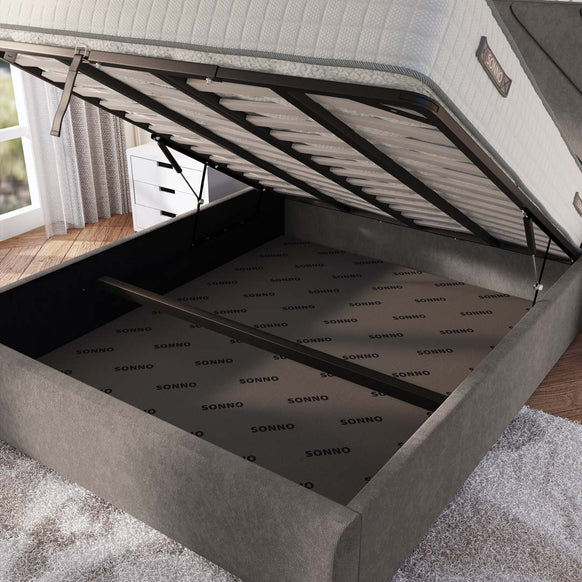 Chicago Upholstered Ottoman Bed