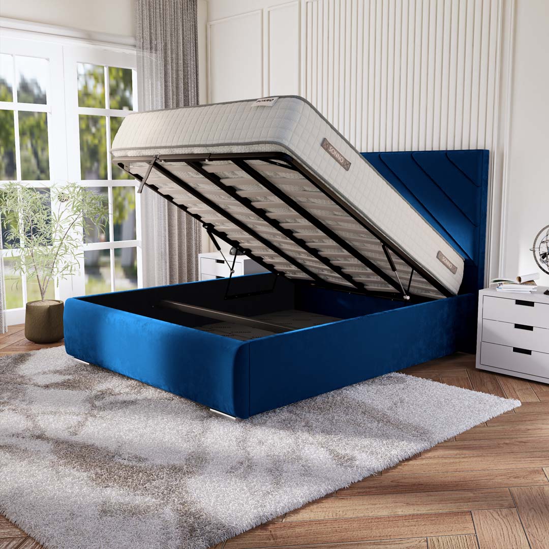 Chicago Upholstered Ottoman Bed