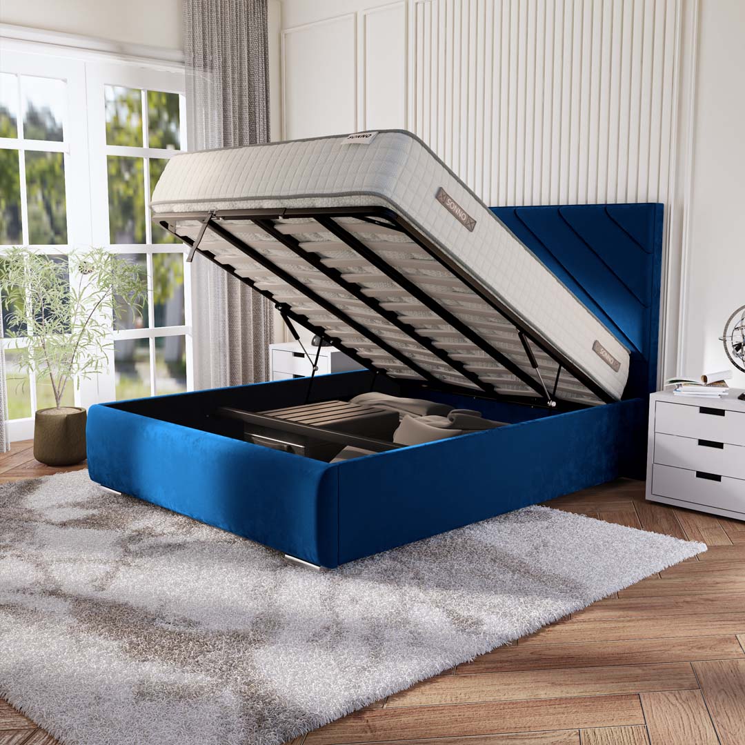 Chicago Upholstered Ottoman Bed