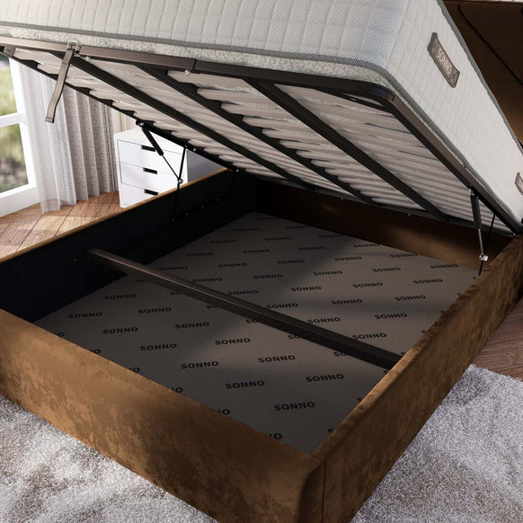 Chicago Upholstered Ottoman Bed