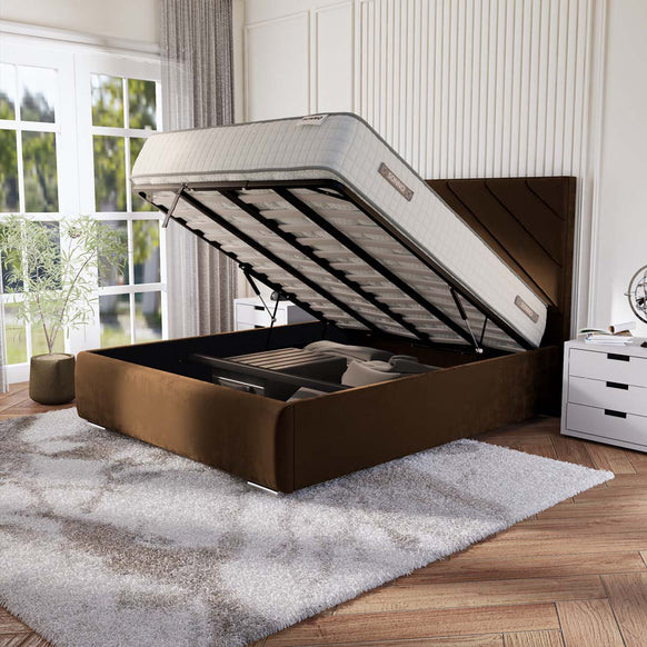 Chicago Upholstered Ottoman Bed