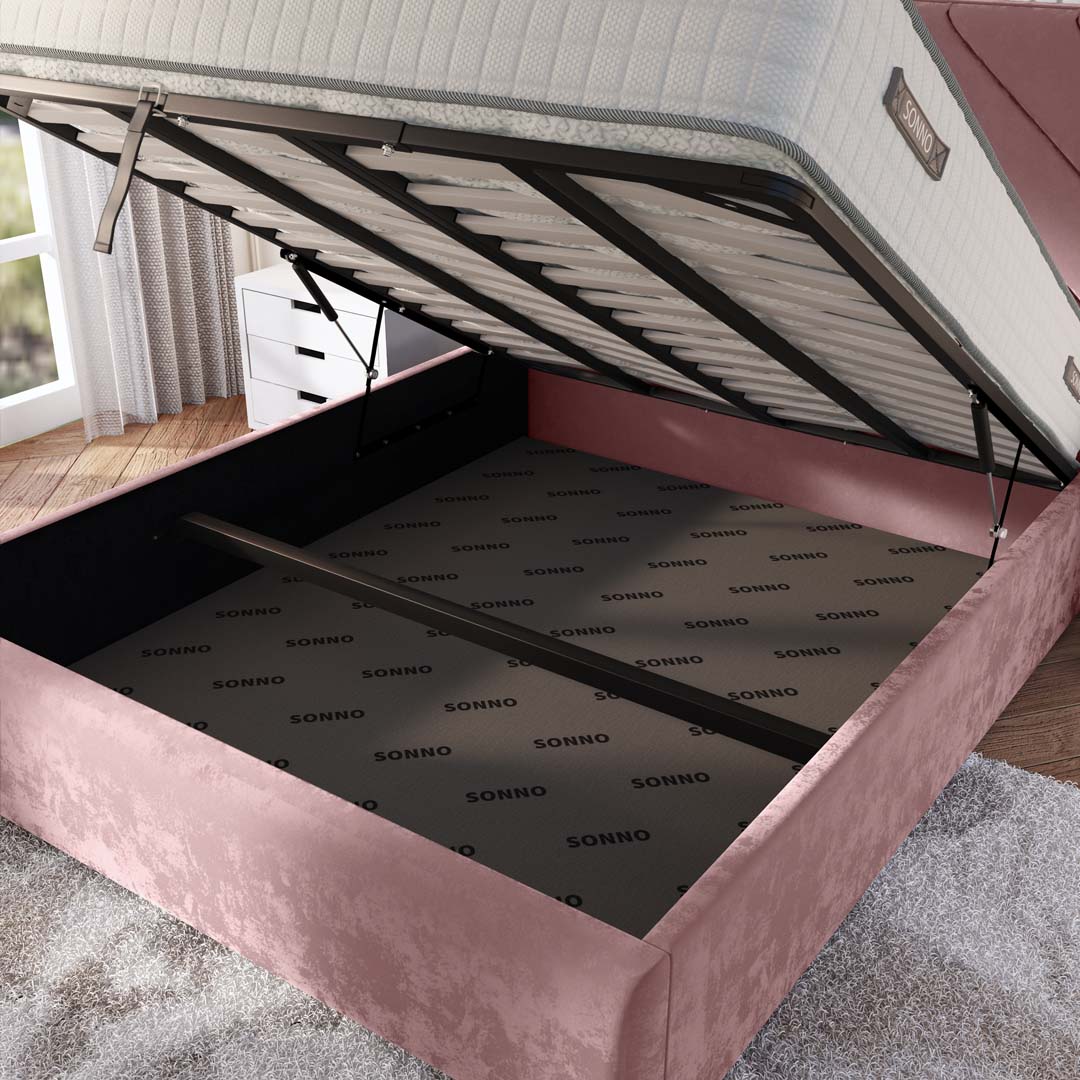 Chicago Upholstered Ottoman Bed