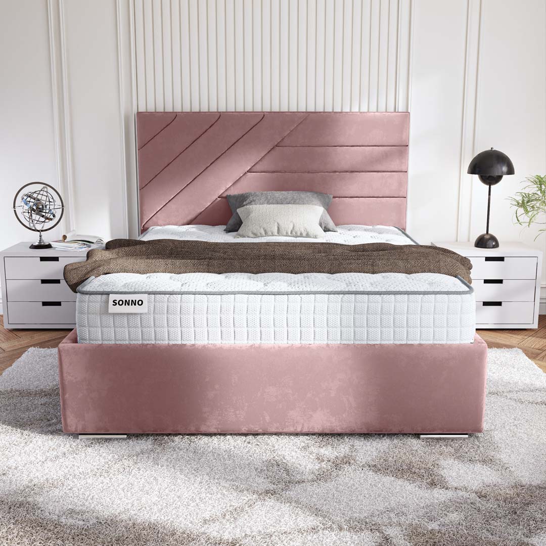 Chicago Upholstered Ottoman Bed