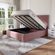 Chicago Upholstered Ottoman Bed