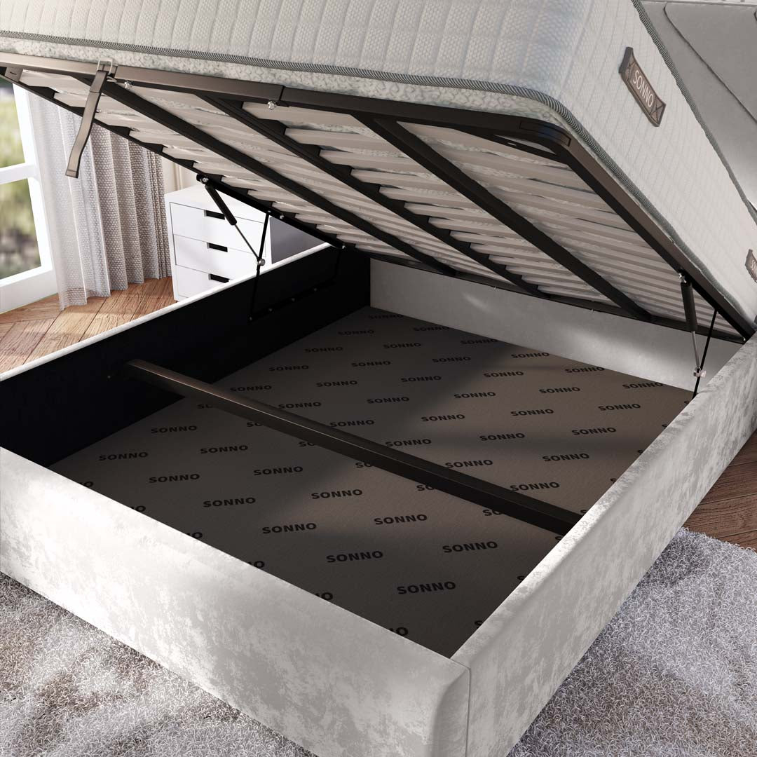 Chicago Upholstered Ottoman Bed