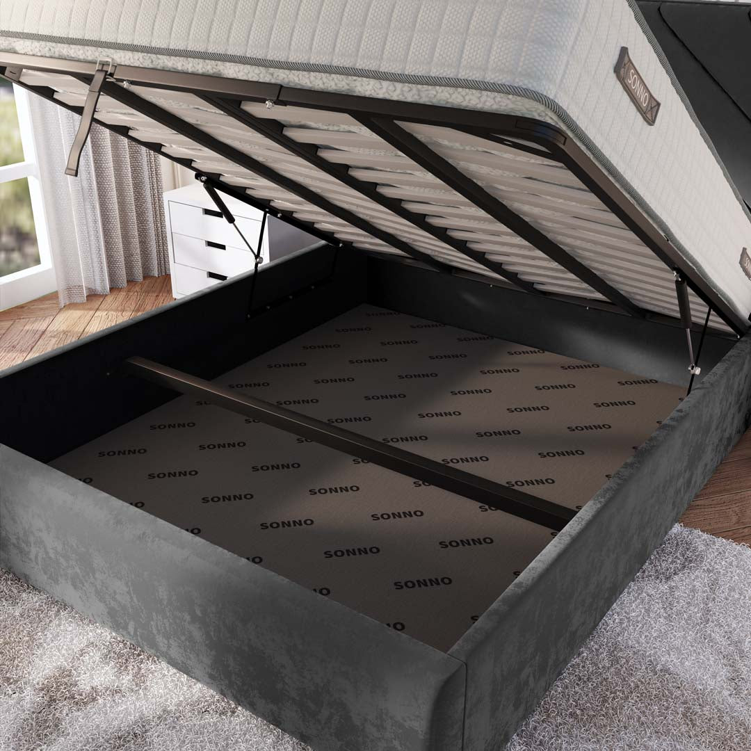 Chicago Upholstered Ottoman Bed