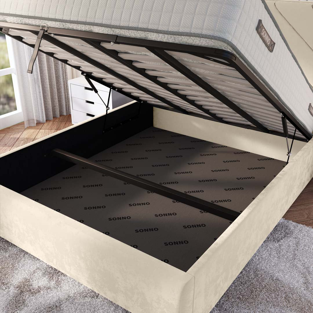 Chicago Upholstered Ottoman Bed