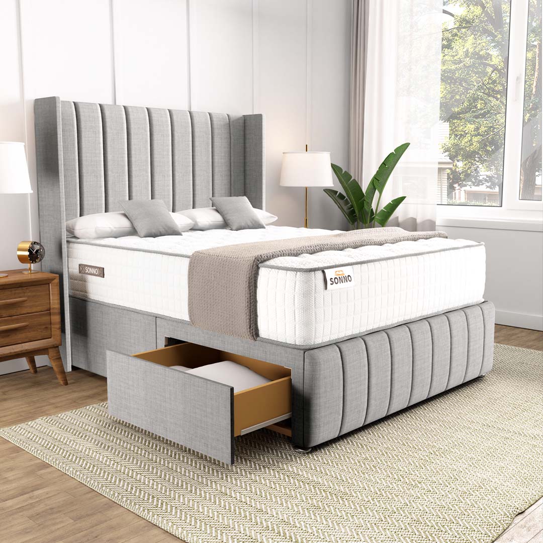 Divan Beds Divan Bed with Storage Best Seller – Sonno