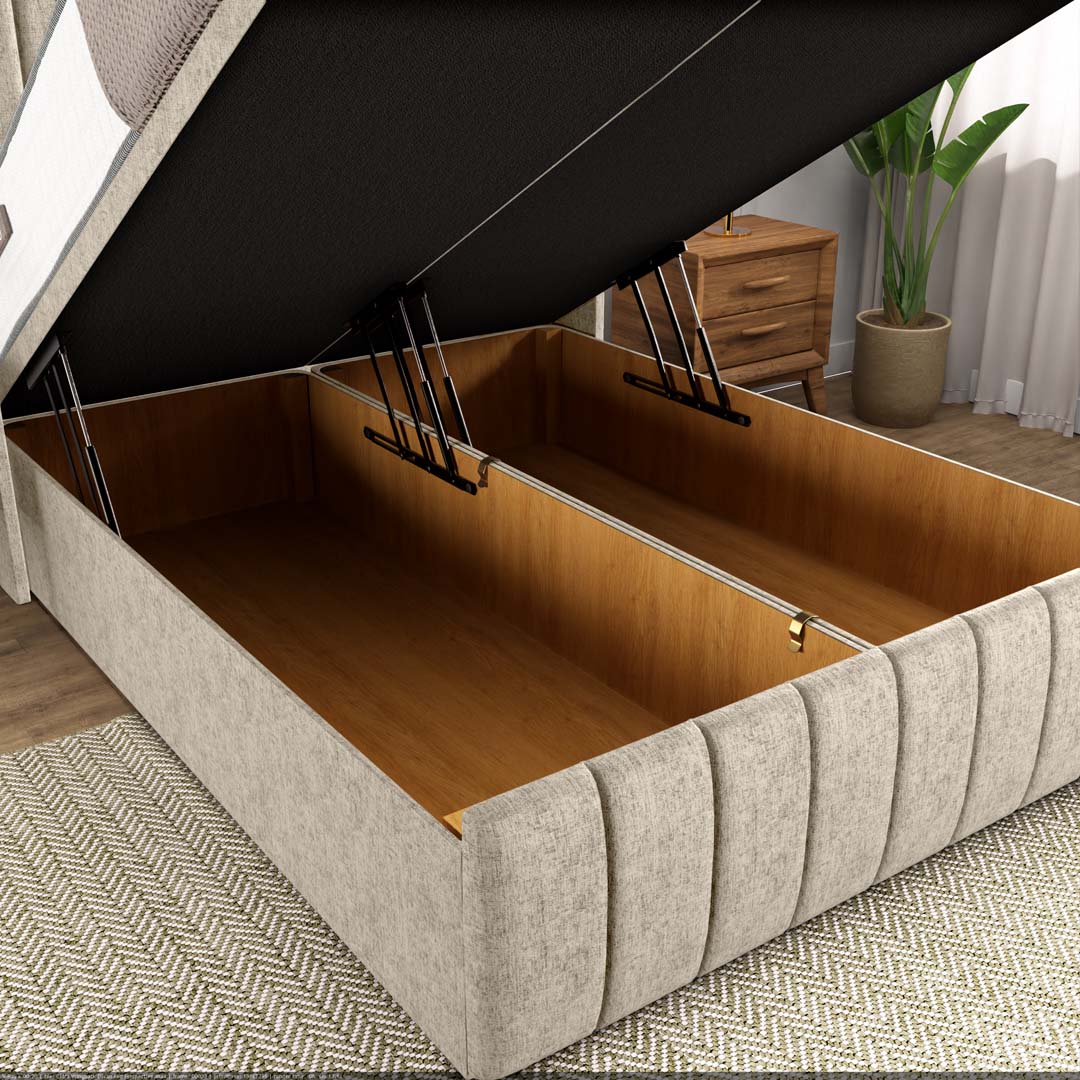 Cidra Wingback Ottoman Divan Bed