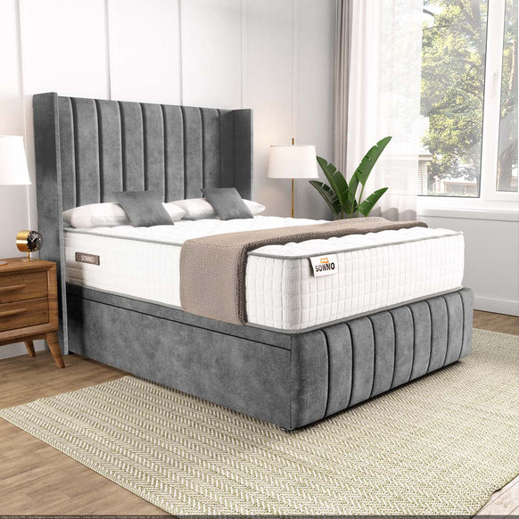 Cidra Wingback Ottoman Divan Bed