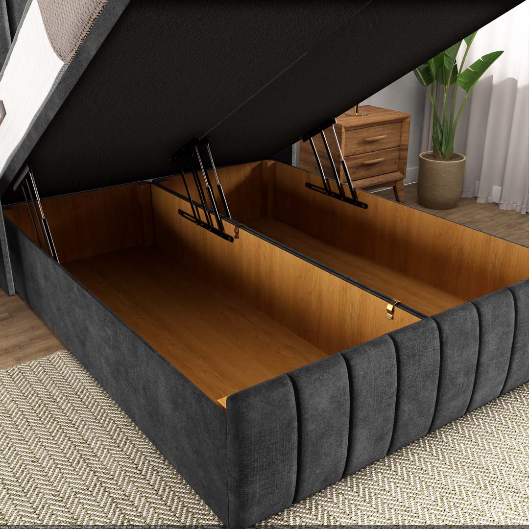 Cidra Wingback Ottoman Divan Bed