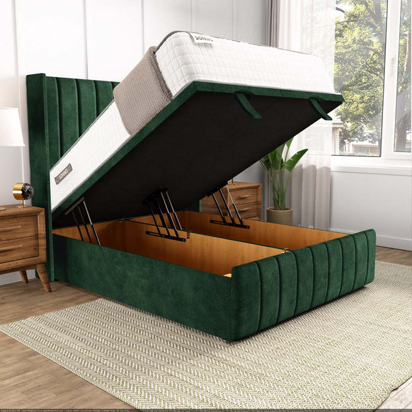 Cidra Wingback Ottoman Divan Bed