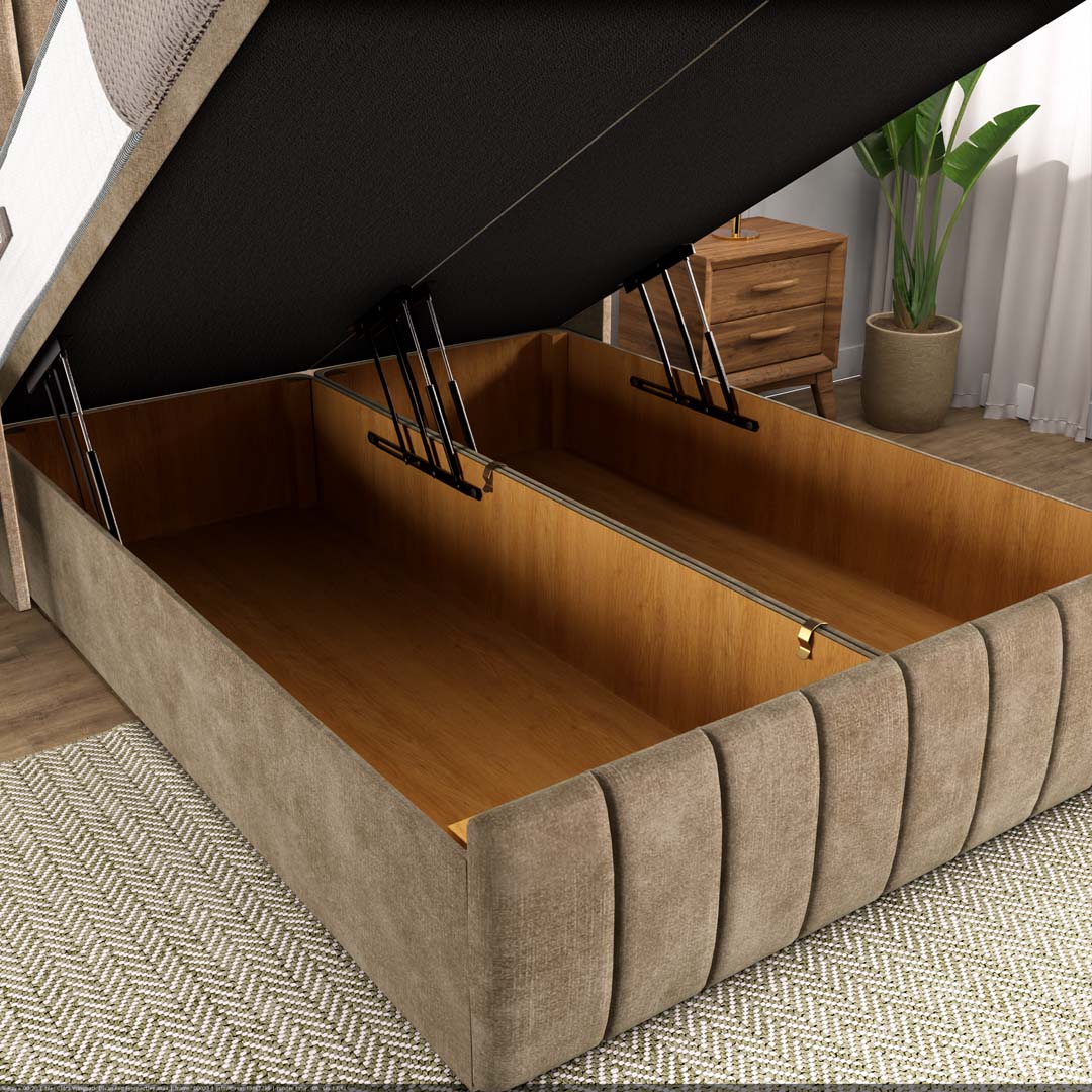Cidra Wingback Ottoman Divan Bed