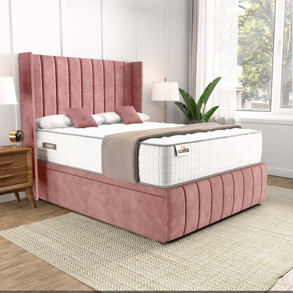 Cidra Wingback Ottoman Divan Bed