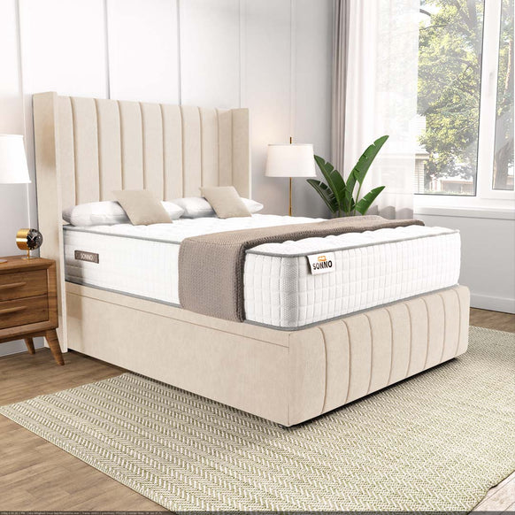 Cidra Wingback Ottoman Divan Bed