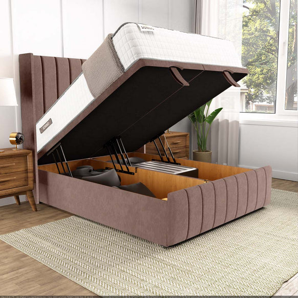 Cidra Wingback Ottoman Divan Bed