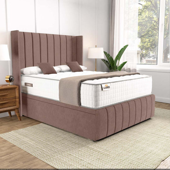 Cidra Wingback Ottoman Divan Bed