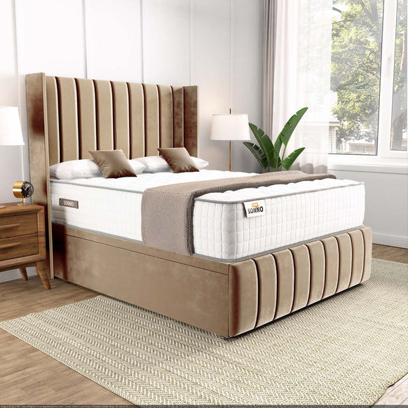 Cidra Wingback Ottoman Divan Bed