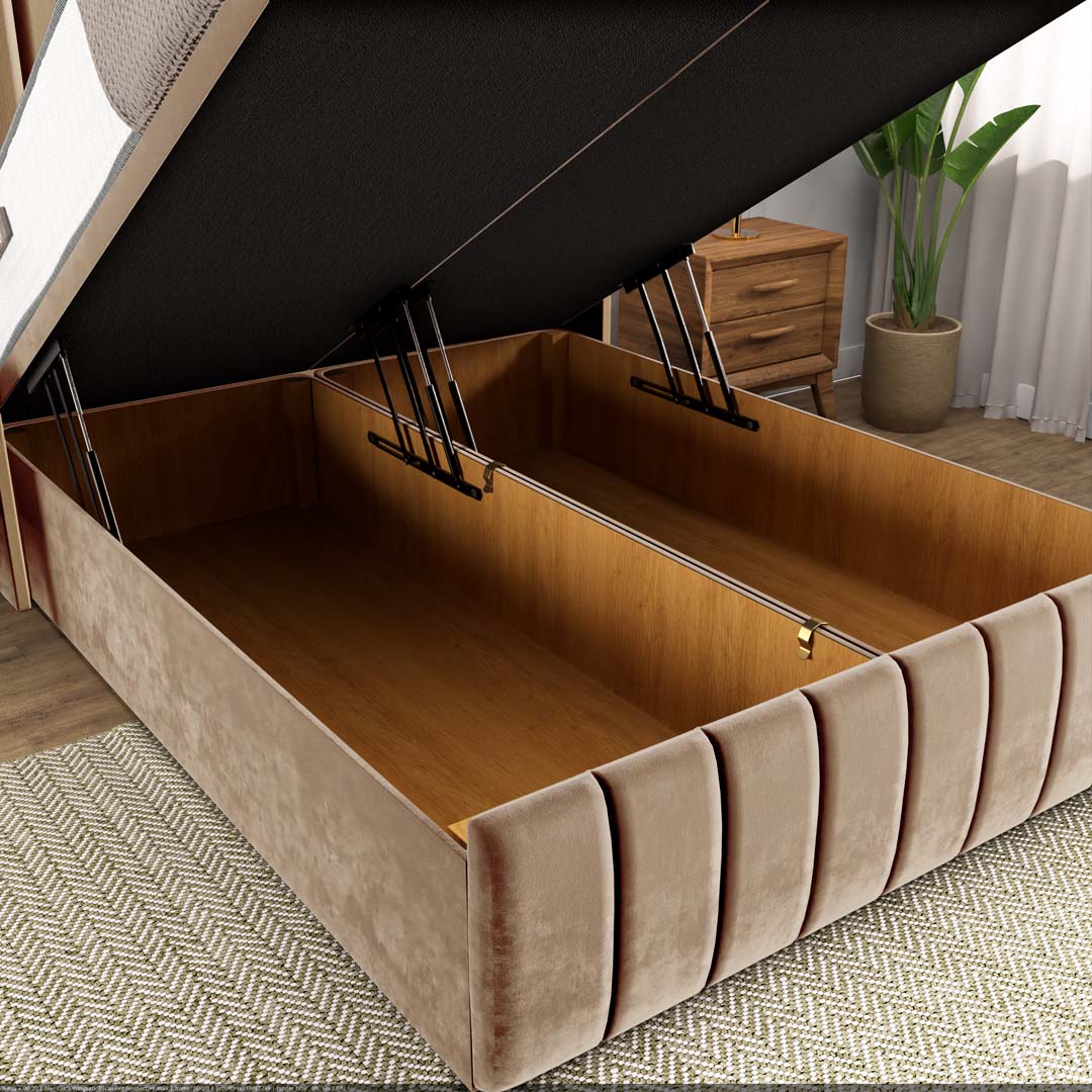 Cidra Wingback Ottoman Divan Bed
