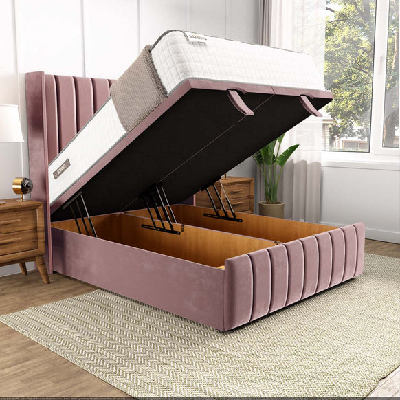 Cidra Wingback Ottoman Divan Bed