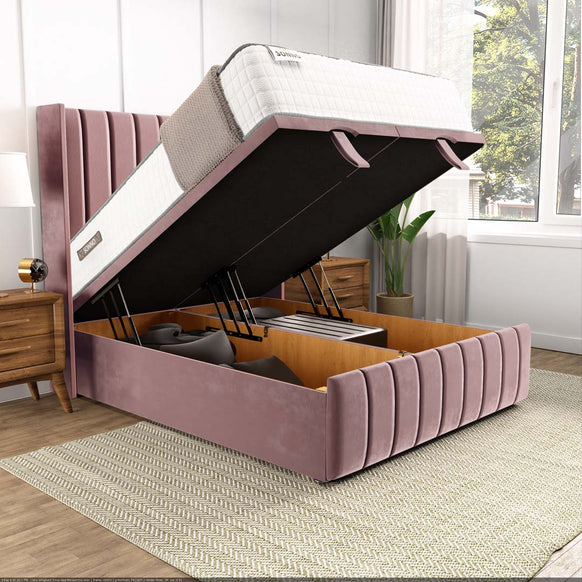 Cidra Wingback Ottoman Divan Bed