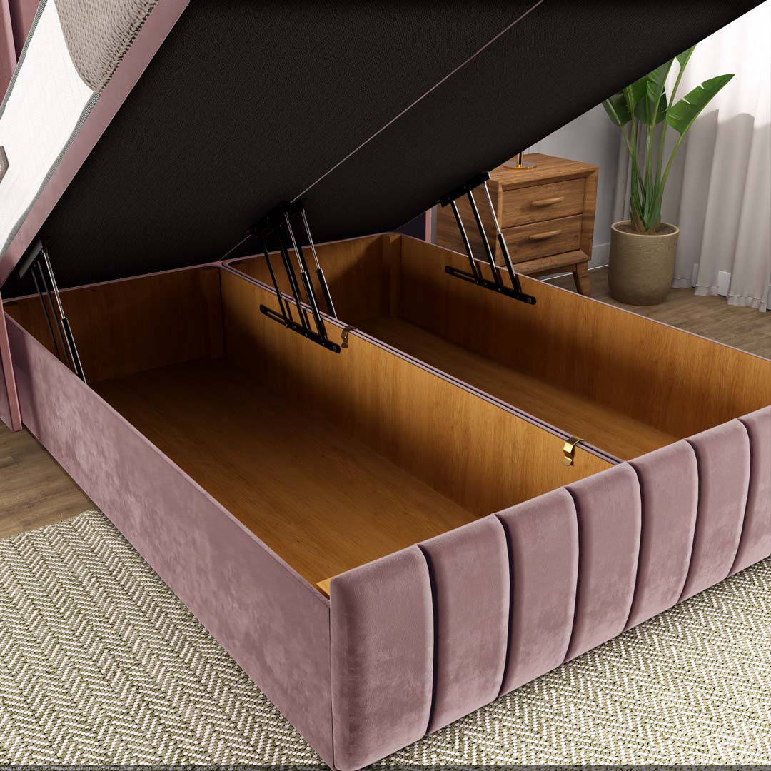 Cidra Wingback Ottoman Divan Bed