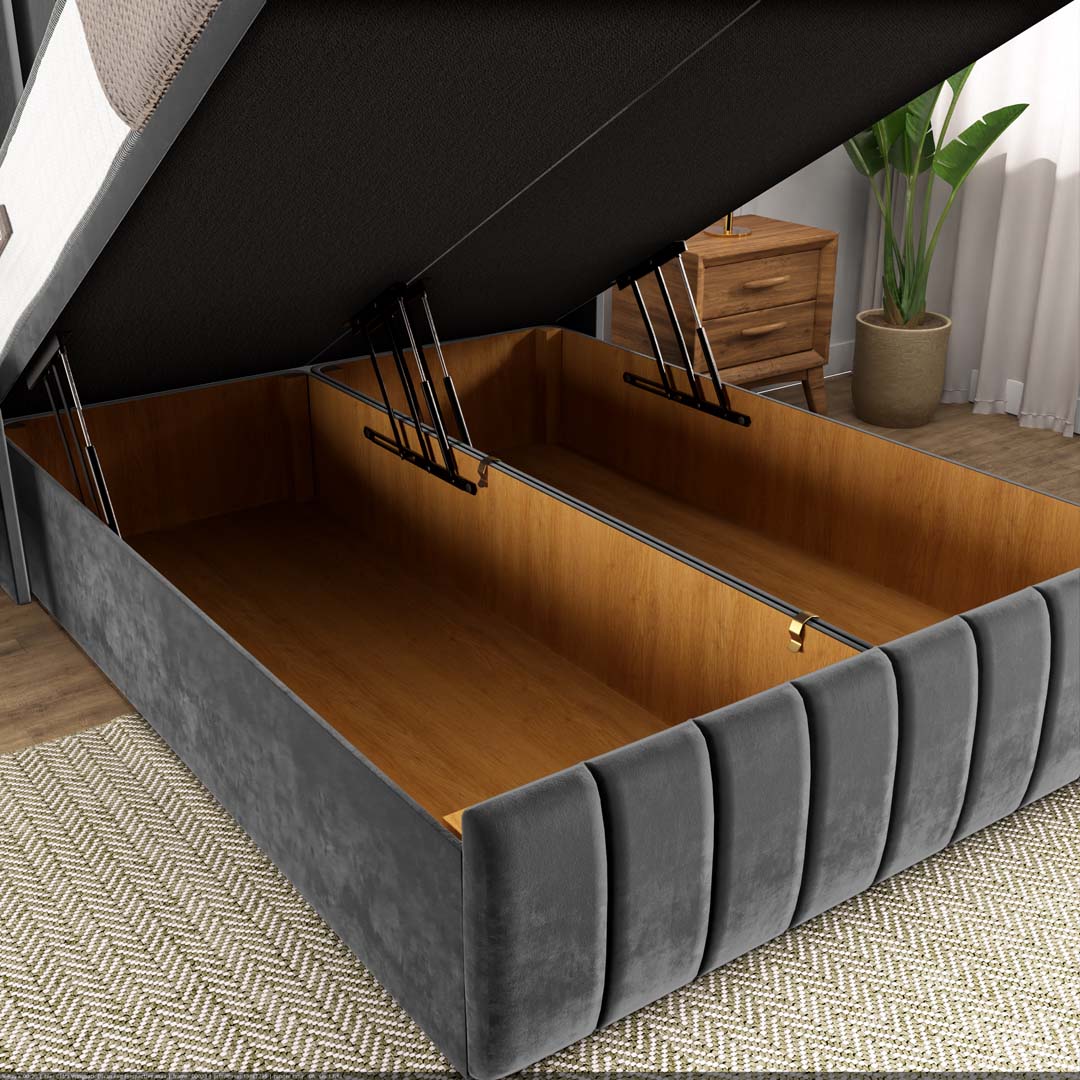 Cidra Wingback Ottoman Divan Bed