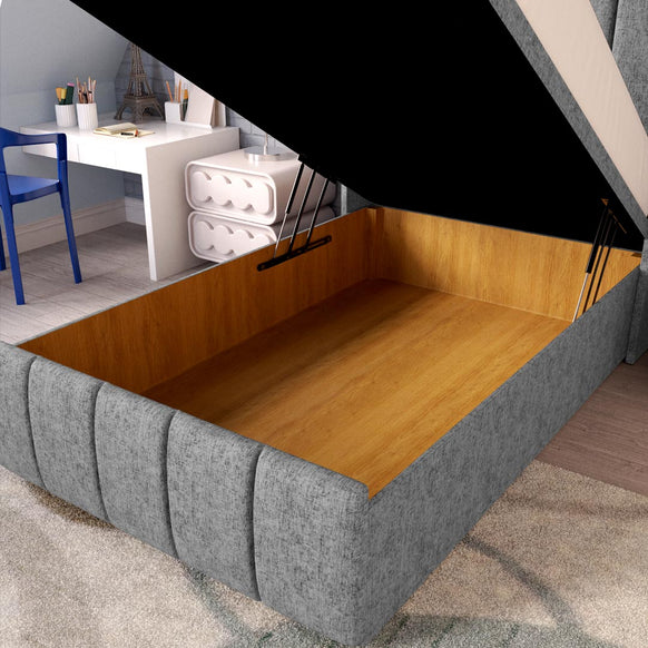 Cidra Kids Wingback Ottoman Divan Bed