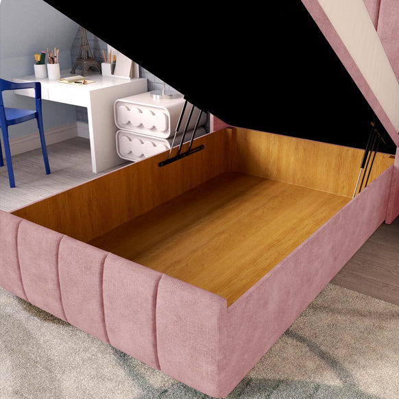Cidra Kids Wingback Ottoman Divan Bed