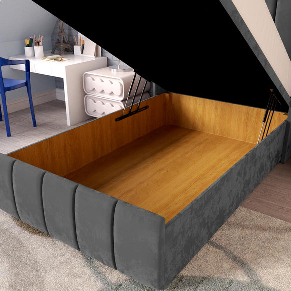 Cidra Kids Wingback Ottoman Divan Bed