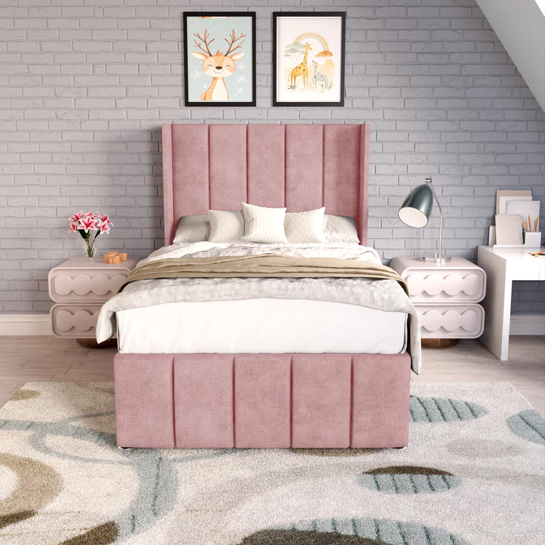 Cidra Kids Wingback Ottoman Divan Bed
