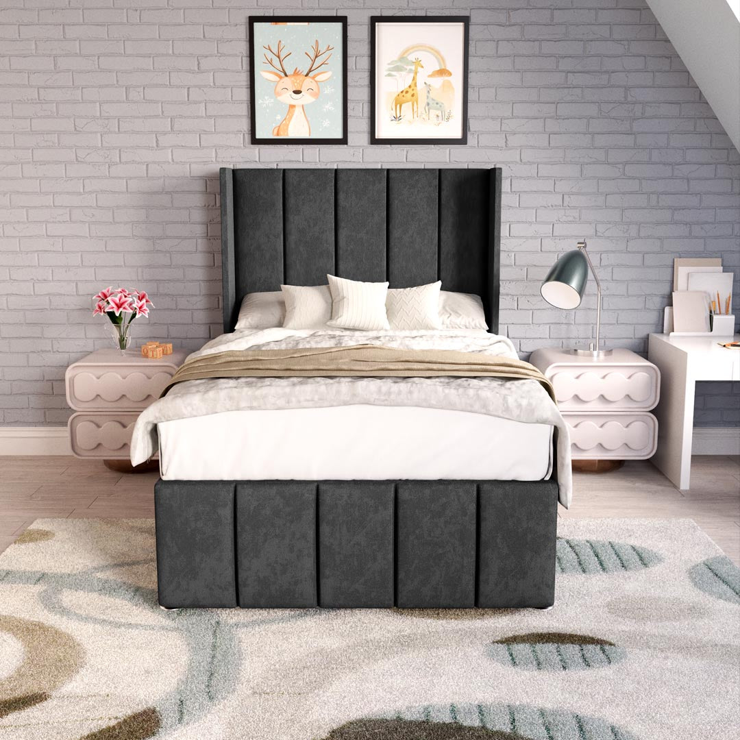 Cidra Kids Wingback Ottoman Divan Bed